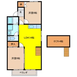 ラポールおおいＢ棟の物件間取画像